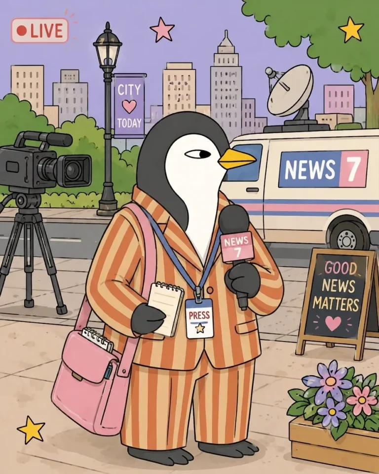 リポーターのペンギン